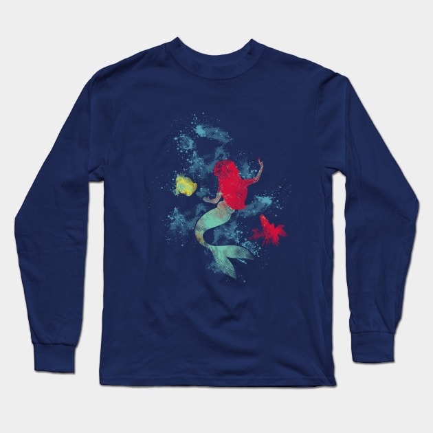 Mermaid paint Long Sleeve T-Shirt by Edwoody